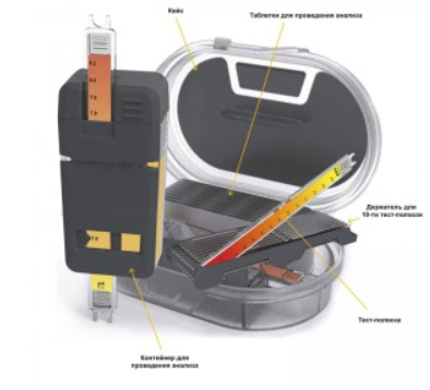 Тест-полоска Общая жесткость (0 - 500 мг/л) AQUAVIVA FlexiTester Total Hardness (23385) Оборудование контроля качества воды #1