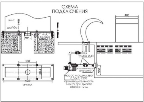 Водопад бортовой AQUAVIVA Cobra AQ-4040 (15769) Электролизеры #3