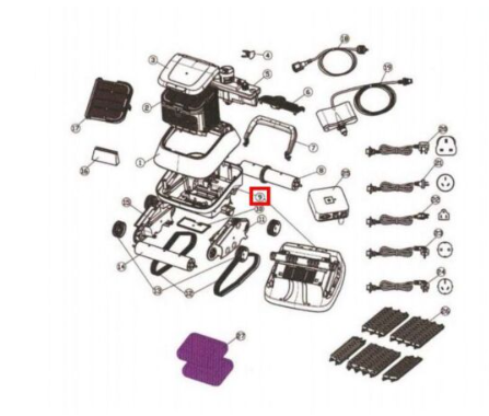 Шасси нижнее для 7310 Black Pearl AQUAVIVA 71100 Шасси #2