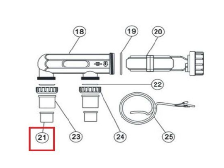 Муфта соединительная 1½" хлоратора SSC AQUAVIVA 1171155 Вспомогательное оборудование ОПС