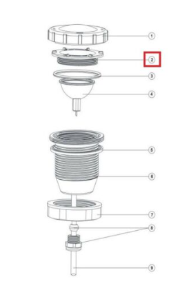 Гайка прижимная для прожектора AQUAVIVA LED/UL-P50 Lights (1041019) Светильники для растений