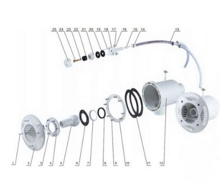 AQUAVIVA nozzle assembly №1-25 Установки обезжелезивания